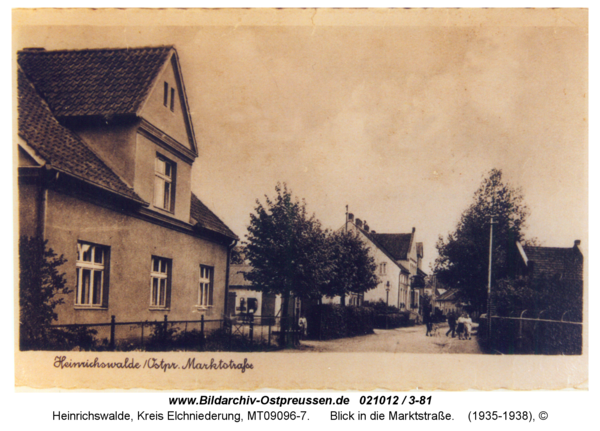 Heinrichswalde, Blick in die Marktstraße