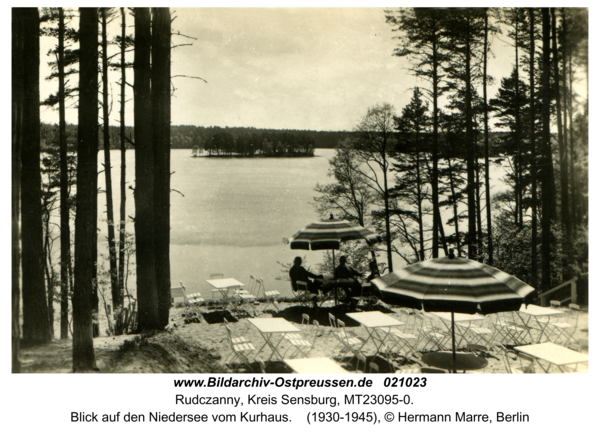 Rudczanny, Blick auf den Niedersee vom Kurhaus