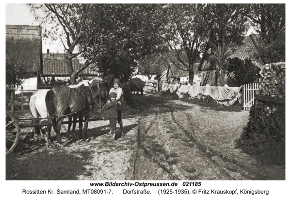 Rossitten Kr. Samland, Dorfstraße