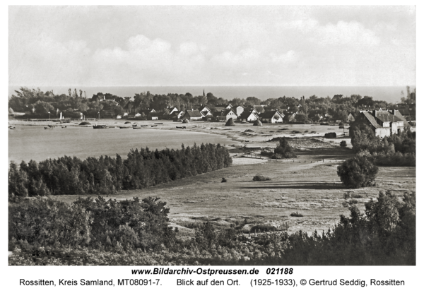 Rossitten Kr. Samland, Blick auf den Ort