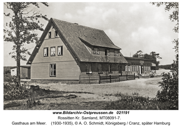 Rossitten Kr. Samland, Gasthaus am Meer