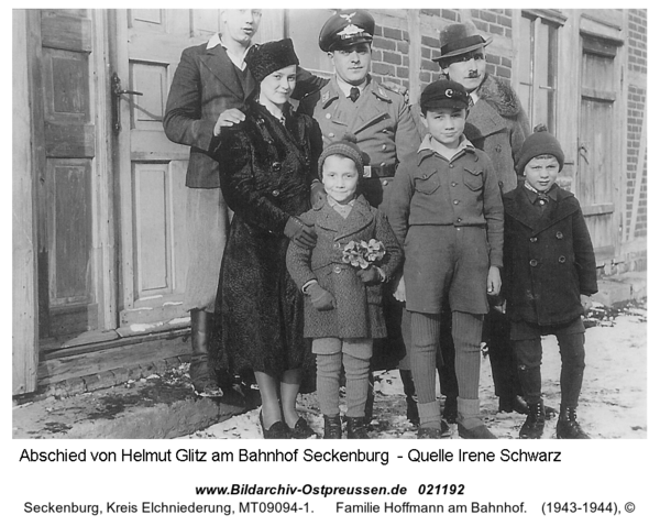 Seckenburg, Familie Hoffmann am Bahnhof