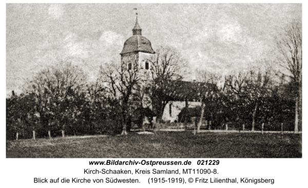 Kirche Schaaken, Blick auf die Kirche von Südwesten