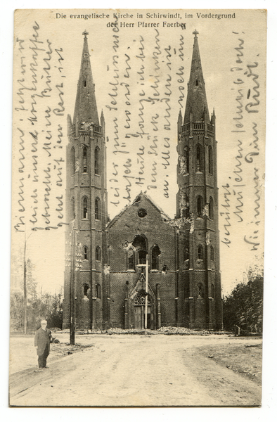 Schirwindt, Die zerstörte Kirche