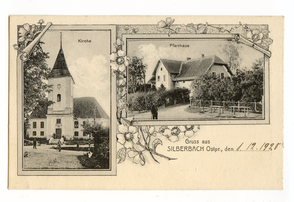 Silberbach, Kirche und Pfarrhaus