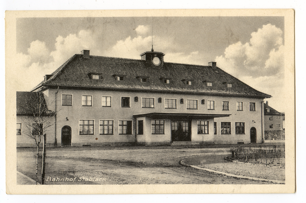 Stablack Kr. Preußisch Eylau, Gutsbezirk und Truppenübungsplatz, Bahnhof