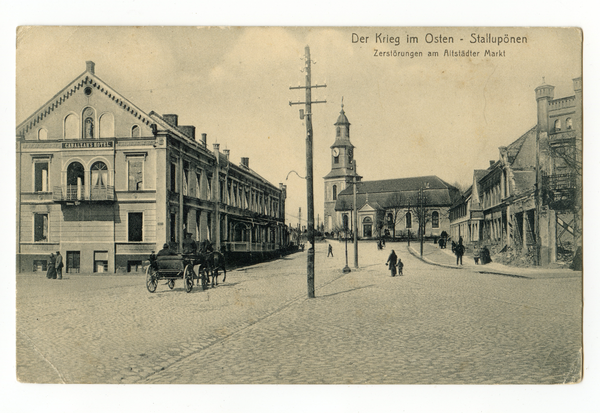 Stallupönen, Altstädtischer Markt, Zerstörungen