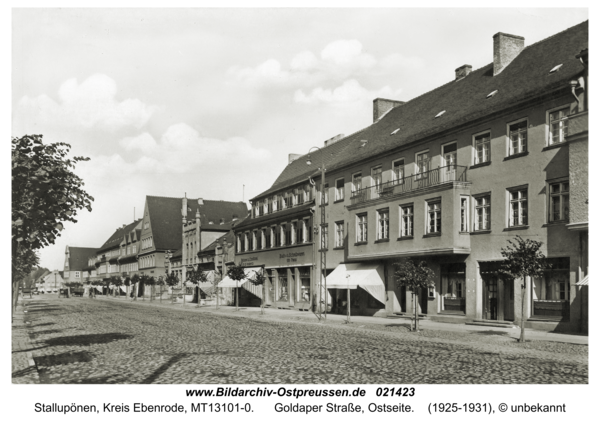 Stallupönen, Goldaper Straße, Ostseite