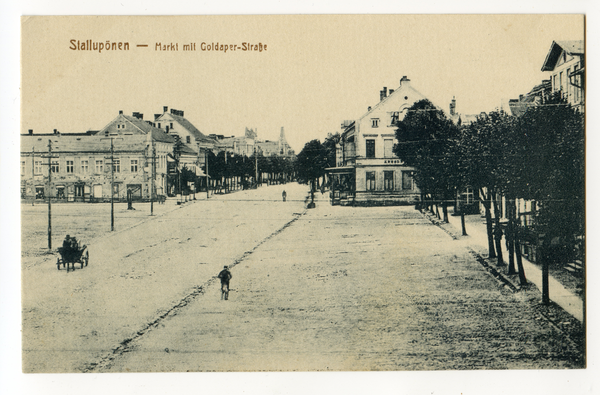 Stallupönen, Altstädtischer Markt mit Goldaper Straße