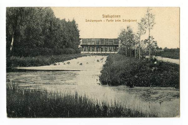 Stallupönen, Schützenpark, Partie am Schießstand