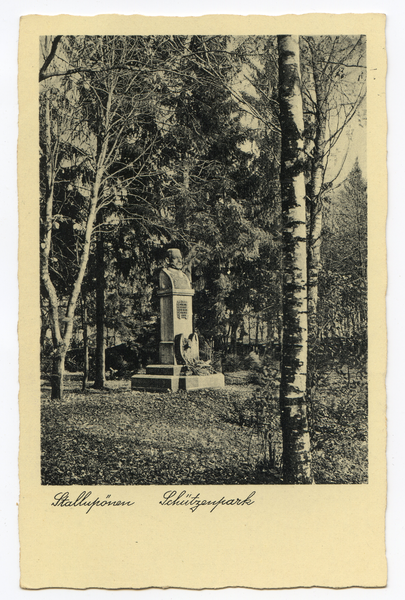 Stallupönen, Schützenpark, Hindenburg-Denkmal