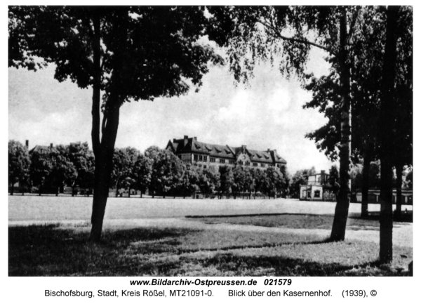 Bischofsburg, Blick über den Kasernenhof