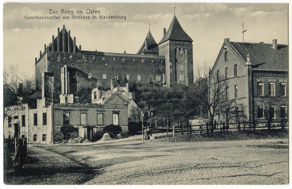 Neidenburg, Zerstörungen am Schloß