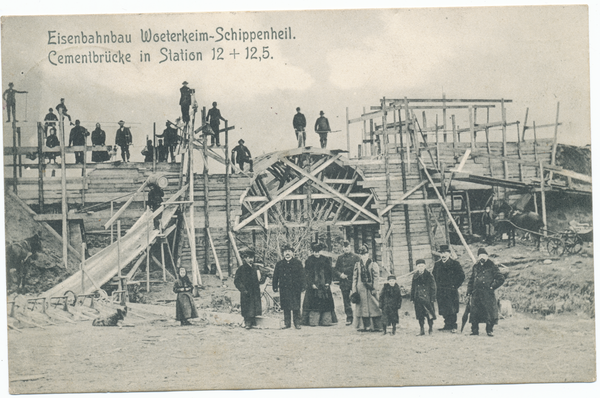 Bartenstein, Ostpr., Eisenbahnbau Wöterkeim-Schippenbeil