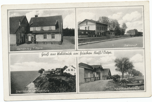 Wolittnick, Sandkrug, Bahnhof, Steilküste, Wasserhebewerk