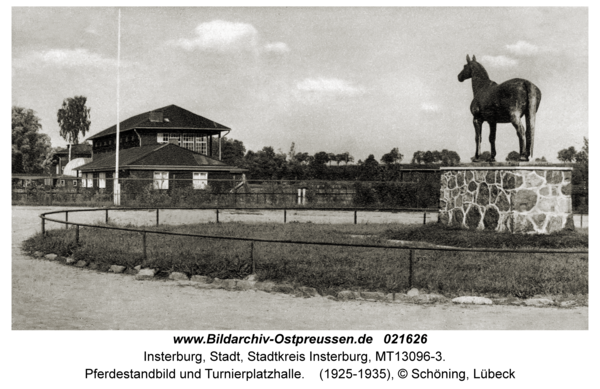 Insterburg, Pferdestandbild und Turnierplatzhalle