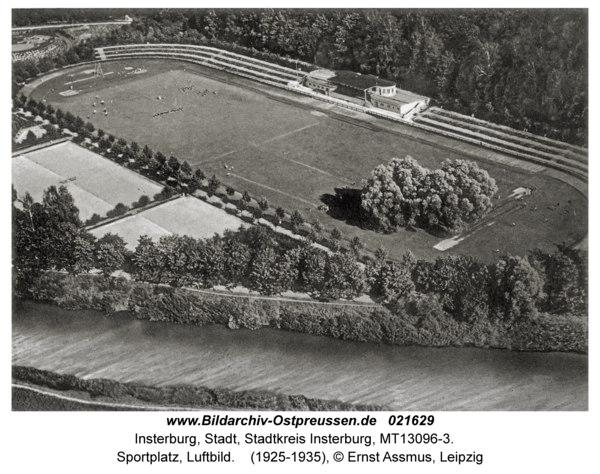 Insterburg, Sportplatz, Luftbild