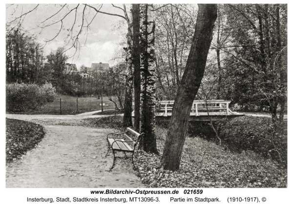 Insterburg, Partie im Stadtpark