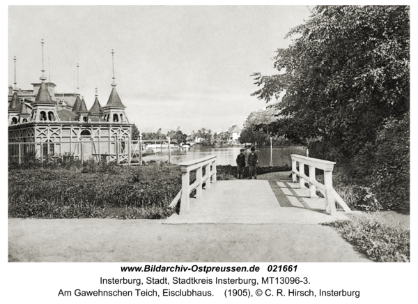 Insterburg, Am Gawehnschen Teich, Eisclubhaus