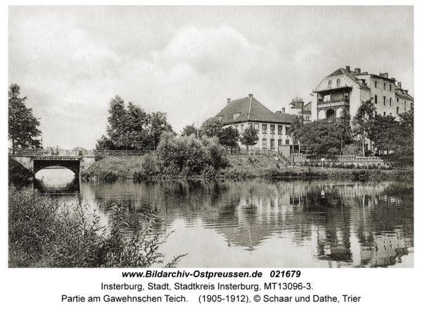 Insterburg, Partie am Gawehnschen Teich