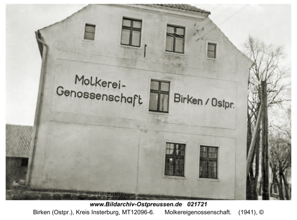 Birken (Ostpr.), Molkereigenossenschaft