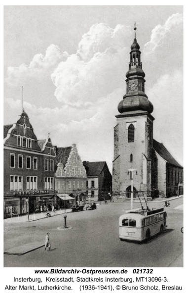 Insterburg, Alter Markt, Lutherkirche