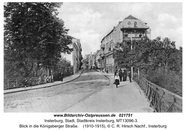 Insterburg, Blick in die Königsberger Straße