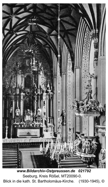 Seeburg, Blick in die kath. St. Bartholomäus-Kirche