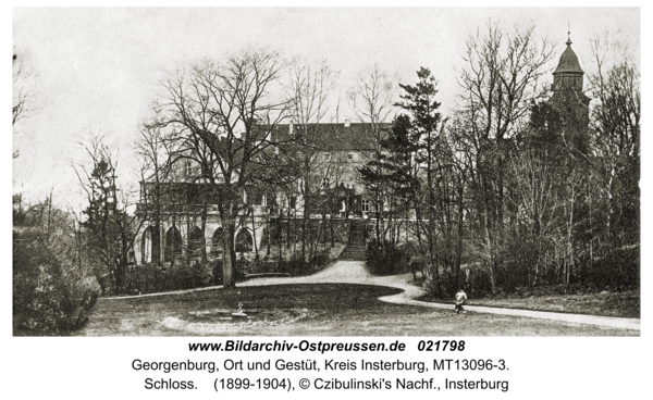 Georgenburg, Ort und Gestüt, Schloss