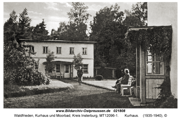 Waldfrieden Kr. Insterburg, Kurhaus und Moorbad, Kurhaus