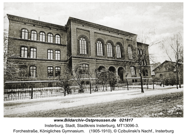 Insterburg, Forchestraße, Königliches Gymnasium