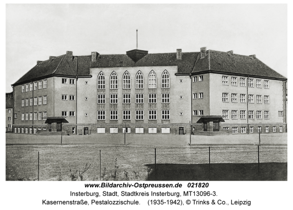 Insterburg, Kasernenstraße, Pestalozzischule