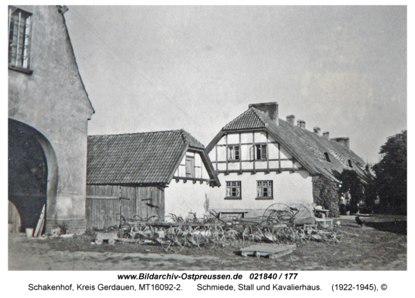 Schakenhof, Schmiede, Stall und Kavalierhaus