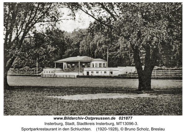 Insterburg, Sportparkrestaurant in den Schluchten