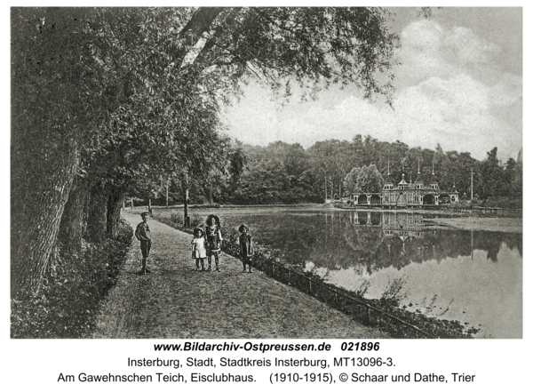 Insterburg, Am Gawehnschen Teich, Eisclubhaus