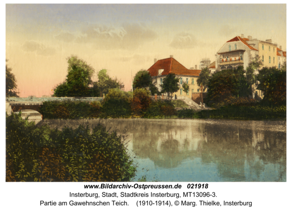 Insterburg, Partie am Gawehnschen Teich