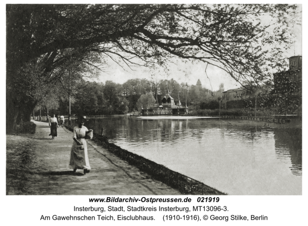 Insterburg, Am Gawehnschen Teich, Eisclubhaus