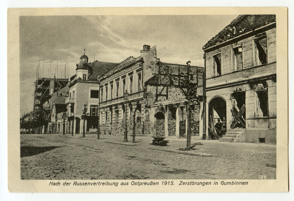 Gumbinnen, Zerstörungen 1915