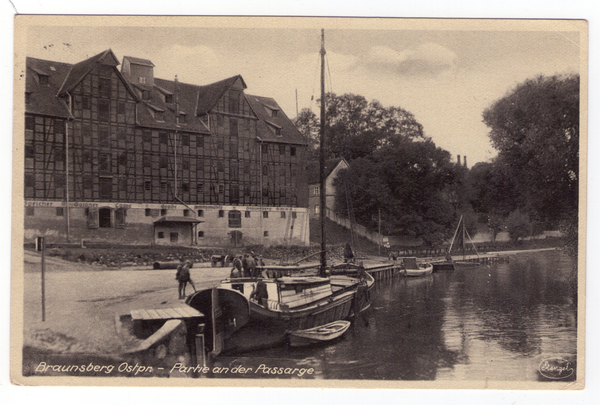 Braunsberg, Ostpr., Partie an der Passarge