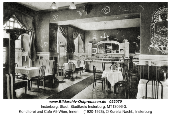 Insterburg, Konditorei und Café Alt-Wien, Innen