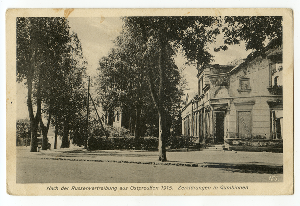 Gumbinnen, Zerstörungen 1915