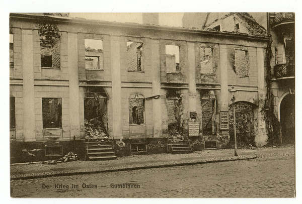 Gumbinnen, Zerstörungen 1915