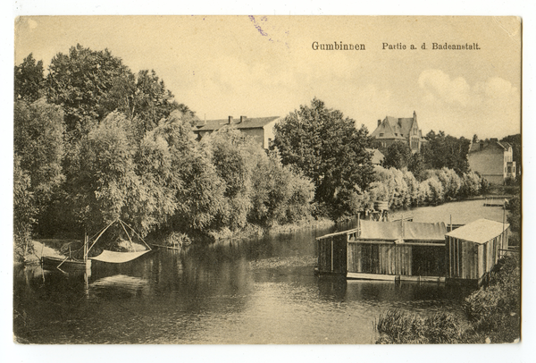 Gumbinnen, Partie an der Badeanstalt