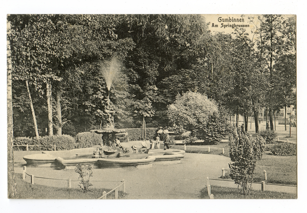 Gumbinnen, Am Springbrunnen