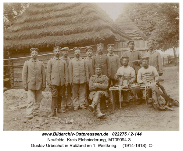 Neufelde, Gustav Urbschat in Rußland im 1. Weltkrieg