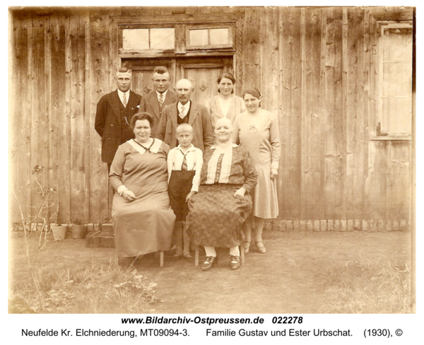 Neufelde, Familie Gustav und Ester Urbschat