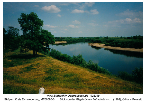 Sköpen, Blick von der Gilgebrücke - flußaufwärts -