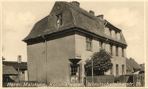 Gumbinnen, Norutschatscher Straße 25, Herm. Malzkuhn, Kolonialwaren