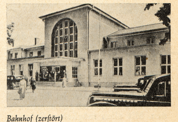 Gumbinnen, Bahnhof, (später zerstört)