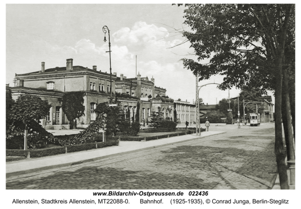 Allenstein, Bahnhof